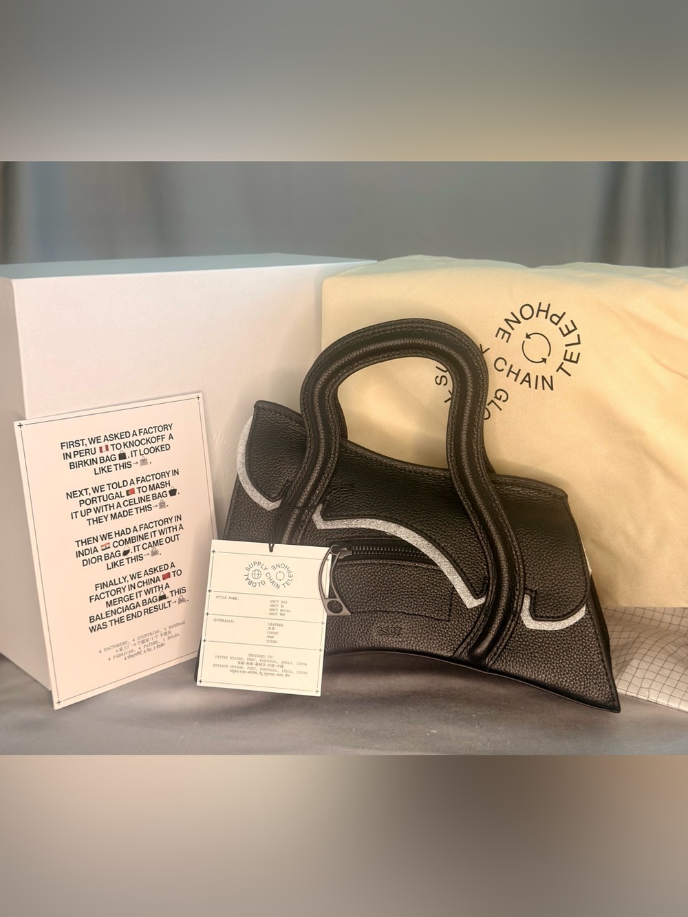🖤 MSCHF Global Supply Chain Telephone (GSCT) Handbag – Black